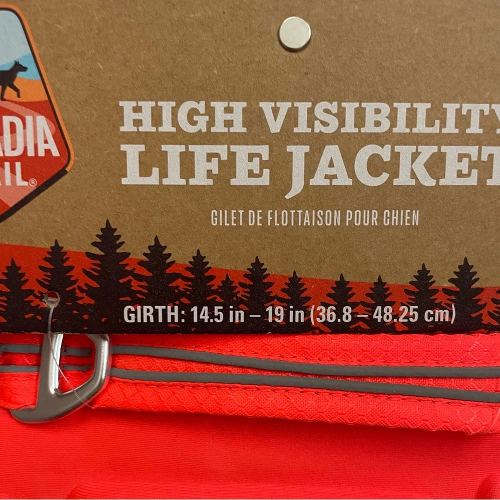 Arcadia Trail Dog Life Jacket Vest High Visibility Floatation Aid Adjustable XS